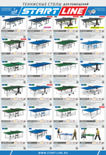 Теннисные столы для помещения и улицы