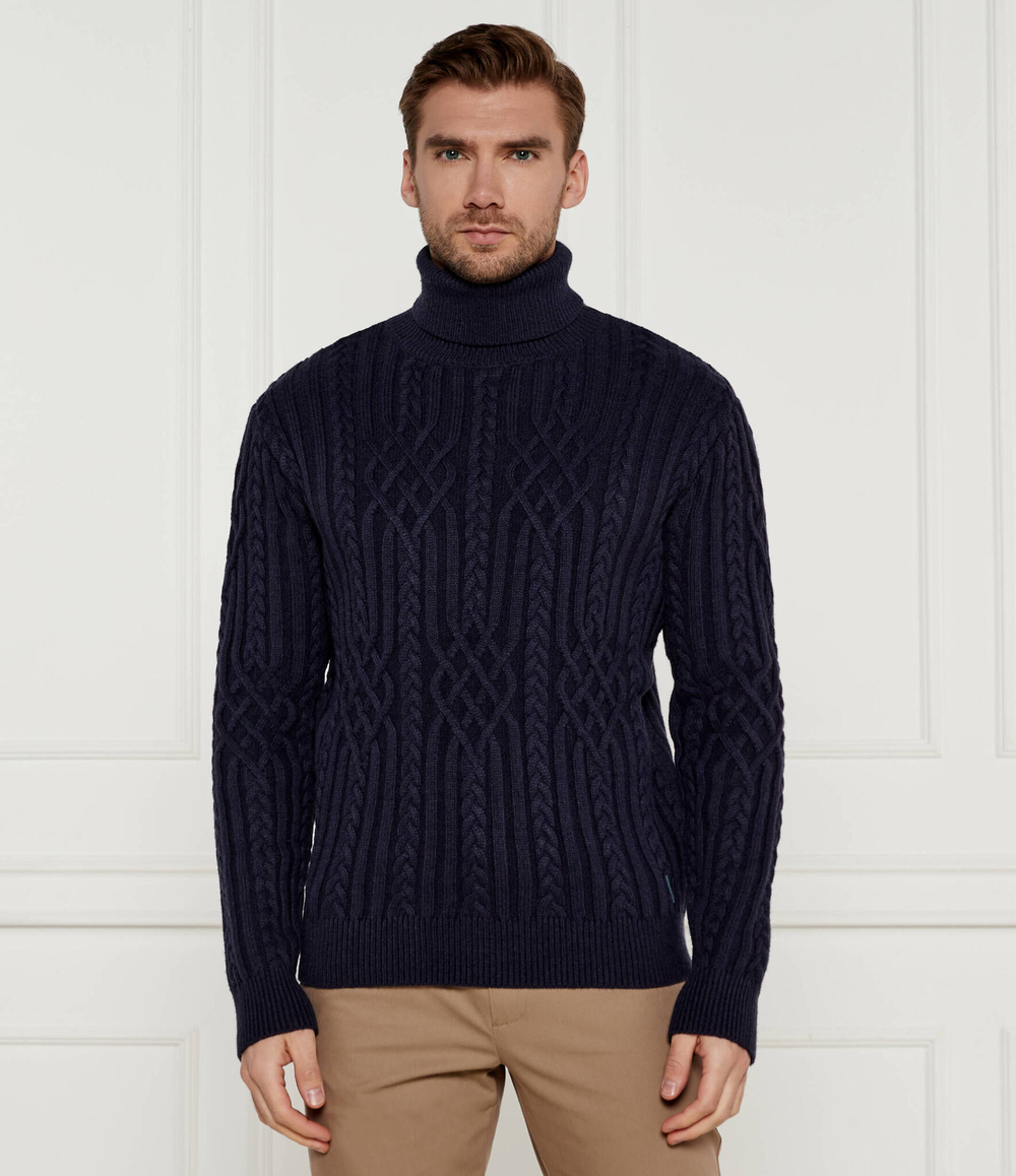 Гольф EVANDER GUESS - темно-синий(M4BR18 Z3HD1)