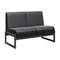 Module Диван двухместный MD.D2 Oregon 16/Металл Черный 1255*700*800