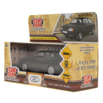 Модель ин. мет. "Lada -2108 Спутник" 12см. откр. двери, багажник, черный коробка 2108-12-BK (Технопарк)