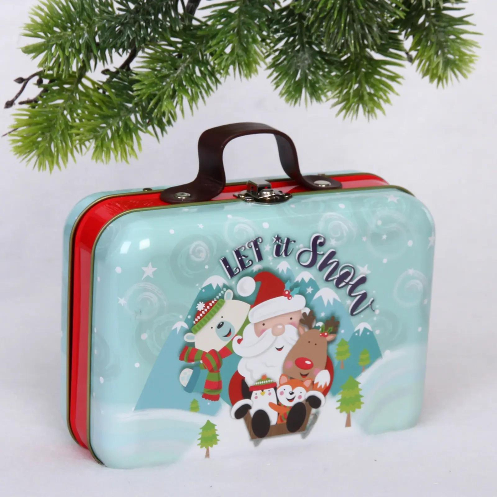 Банка жестяная «Зимние покатушки» 18*13*7,5см