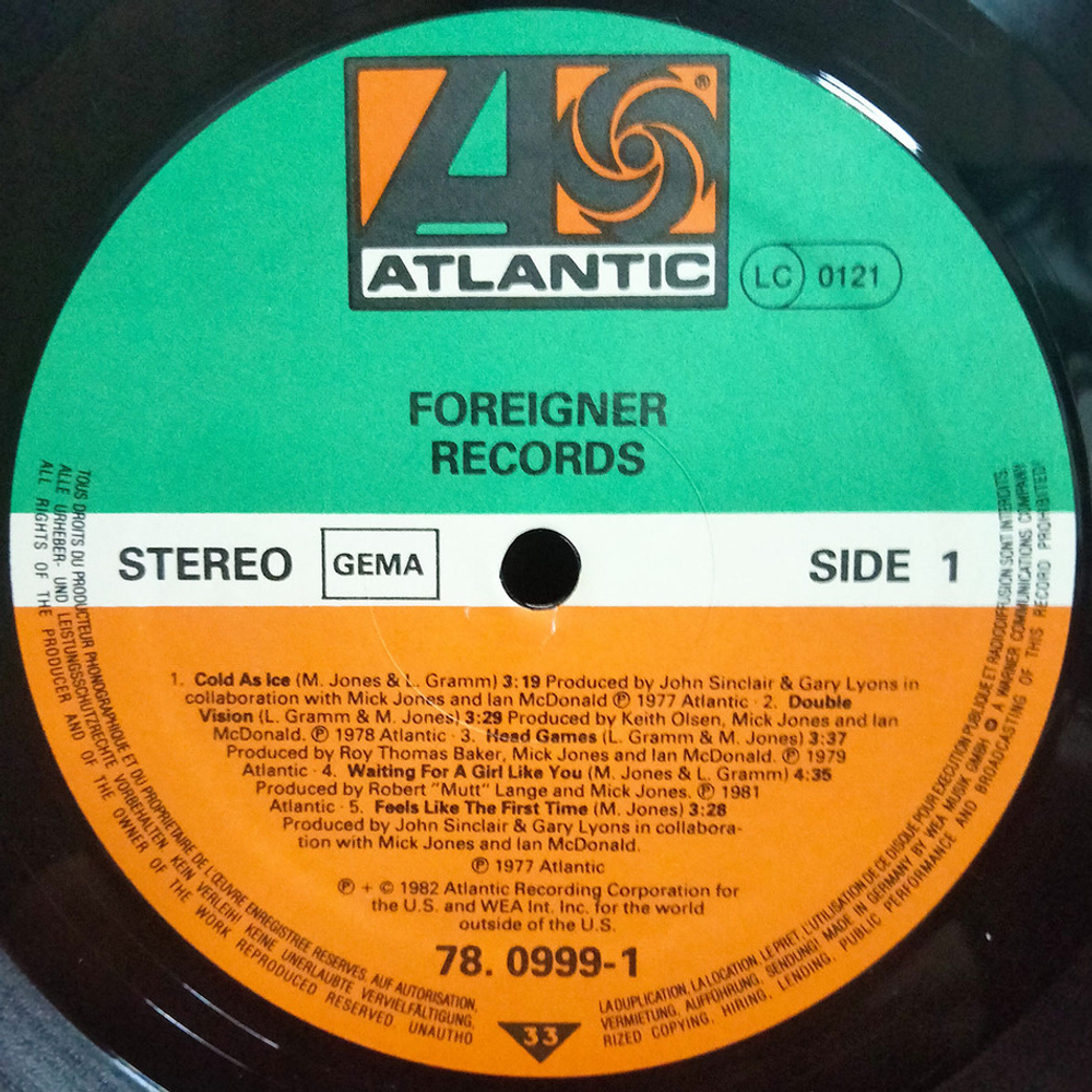Foreigner / Records (LP)