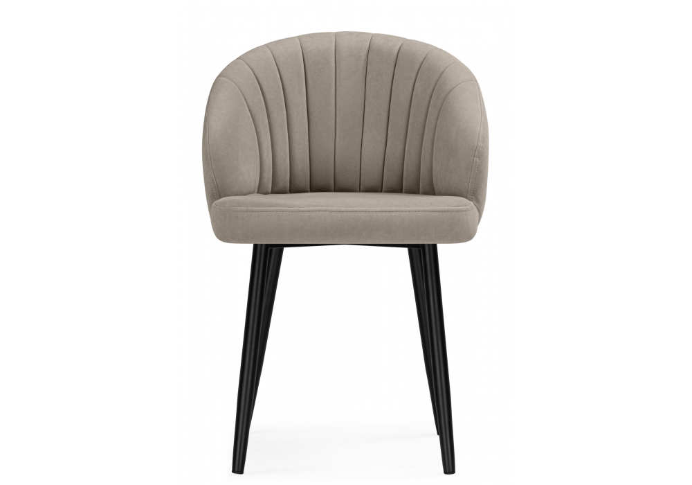 Стул на металлокаркасе Woodville Бэнбу marseille 16 данс, черный, ножки черные