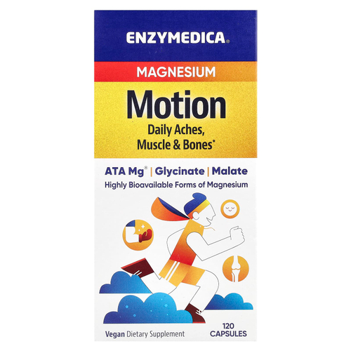 Enzymedica, Motion, магний, 120 капсул (350 мг в 1 капсуле)