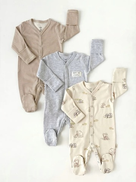 Слип тройка на кнопках "Every day "Me&Mom"