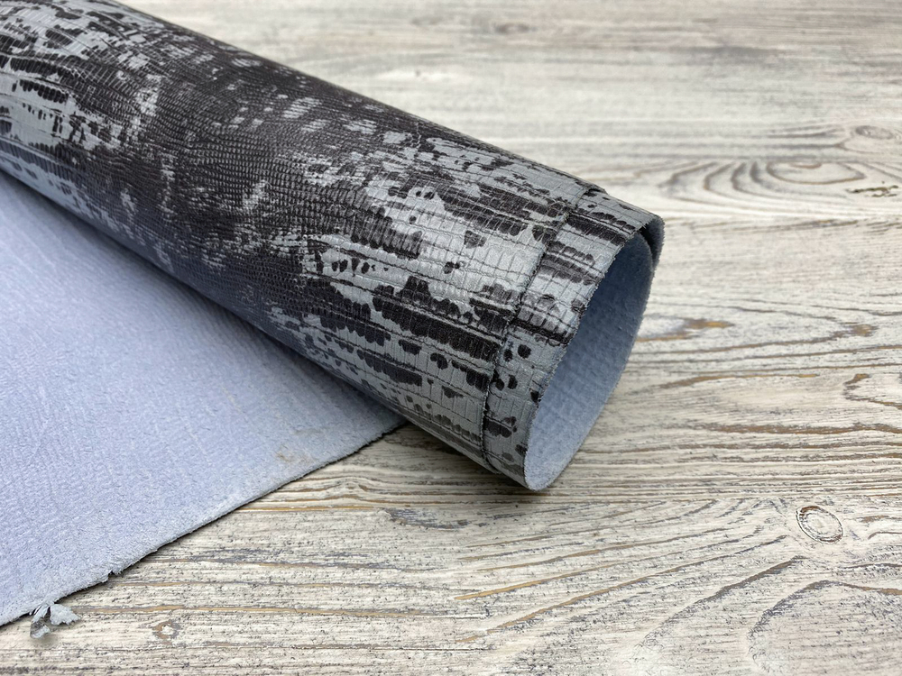 Teseus Mramor Blue (1,1-1,3 мм), цв. Серо-голубой, натуральная кожа