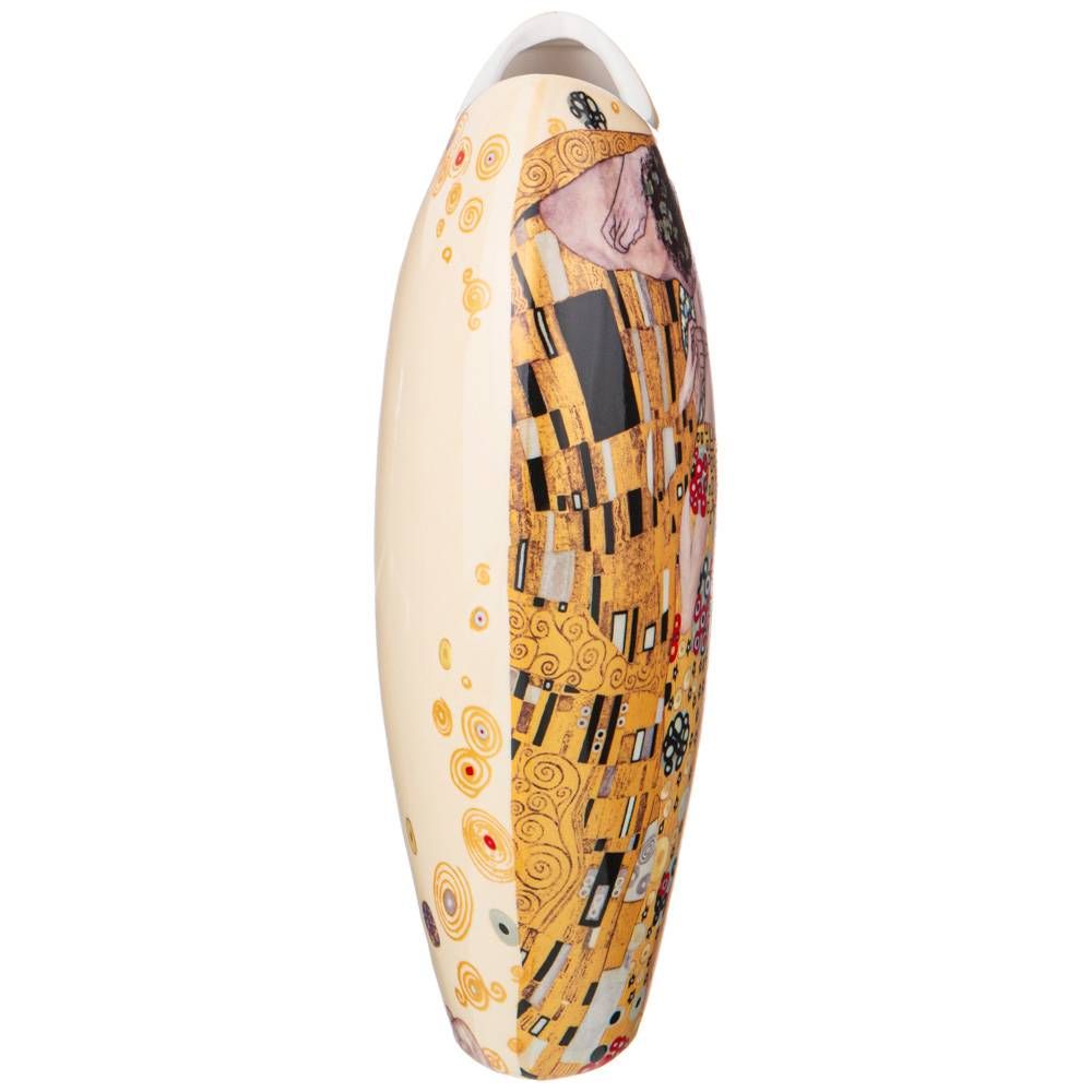 ВАЗА LEFARD "ПОЦЕЛУЙ" (Г. КЛИМТ) 25,5 СМ, КРЕМОВАЯ (КОР=12ШТ.)