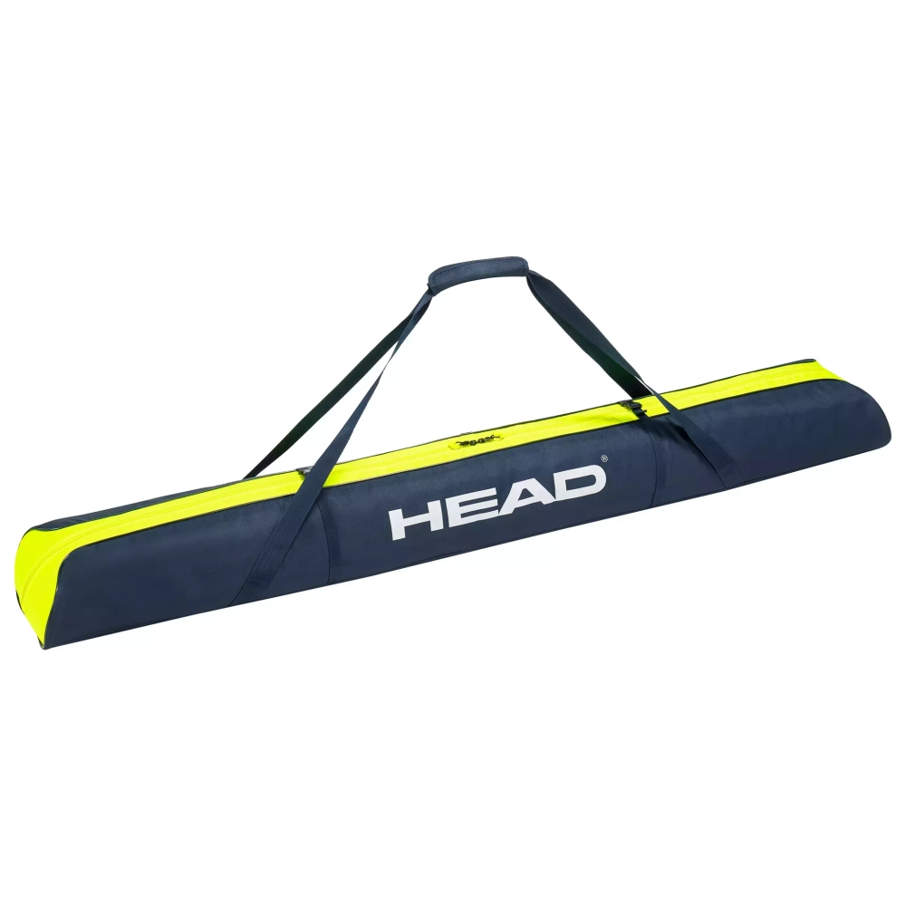 HEAD  чехол для горных лыж на 2 пары лыж 383062 Double Ski Bag 175cm , длина 175 см dark blue-white