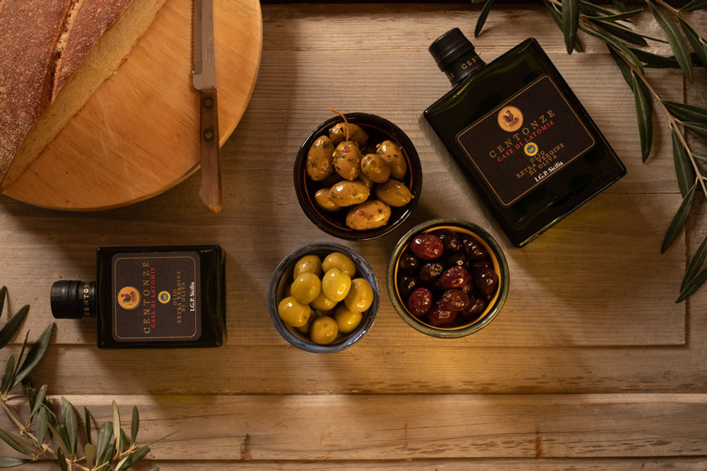 Оливковое масло CENTONZE Case Di Latomie, Reserva, Extra Virgin, темная бутылка 500 мл Италия