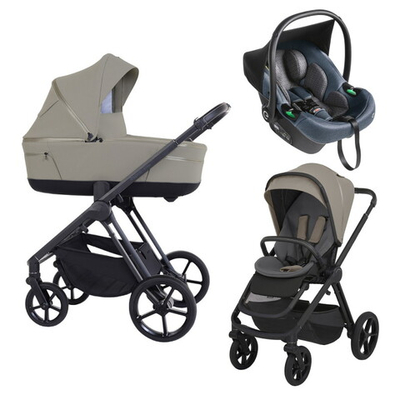Детская коляска 3 в 1 Espiro Miloo 2025 и автокресло Pi Gray blue 217 cashmere gray / Серый/синий (Gray blue 103)