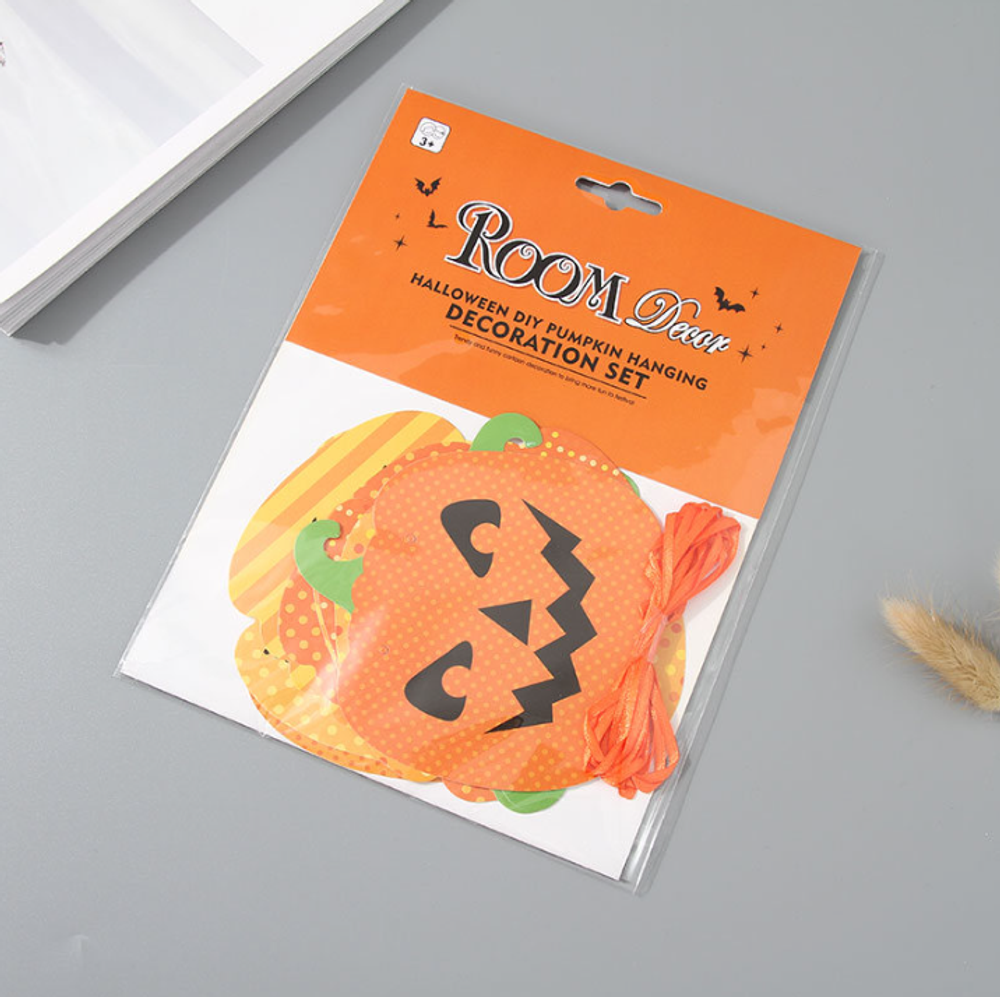 Подвесная бумажная гирлянда &quot;Halloween Pumpkin&quot;