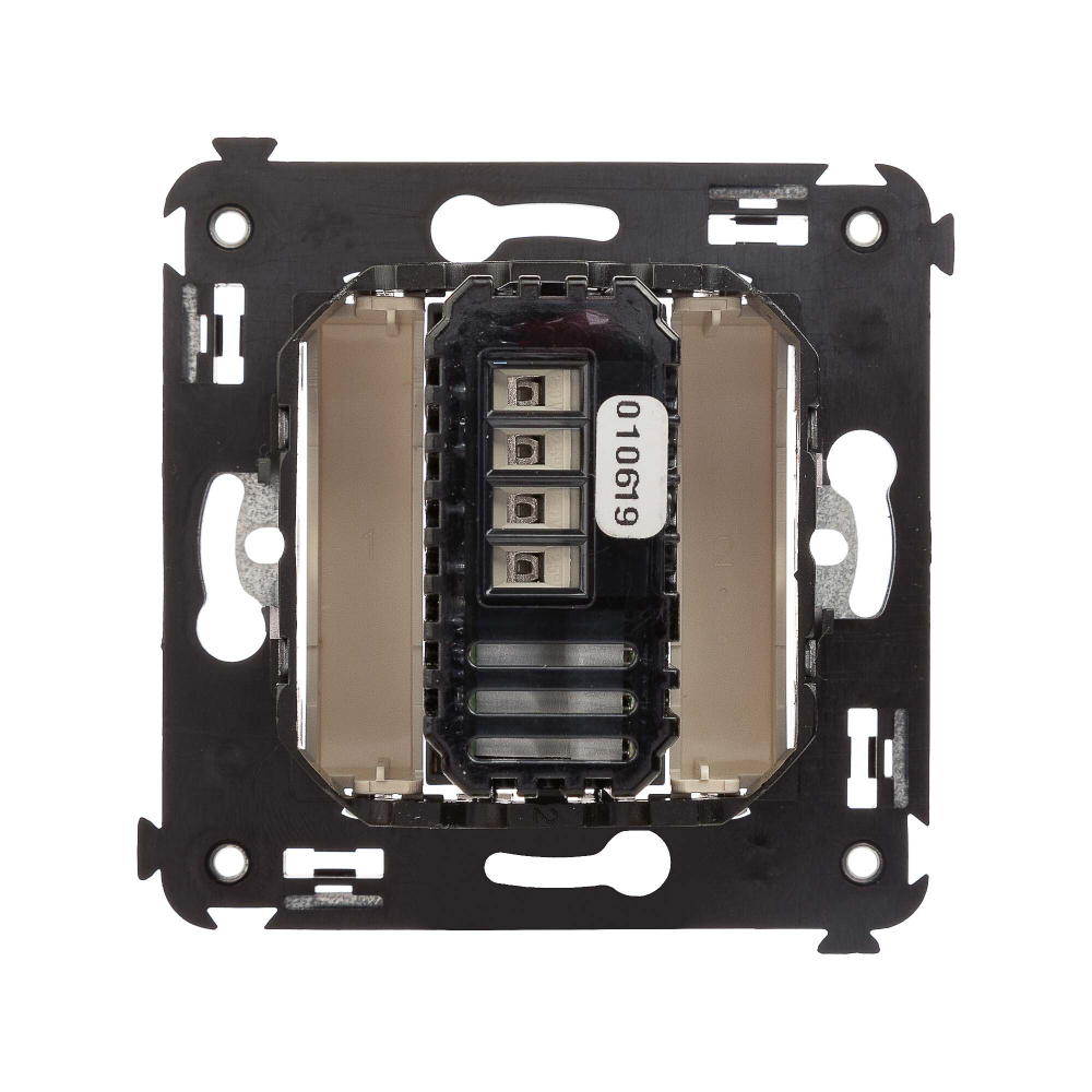 Диммер кнопочный в стену, "Avanti", "Ванильная дымка"