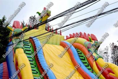 Коммерческий надувной батут "Змей Горыныч 2" 11*6*8,5 м