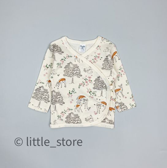 Кофточка хлопковая "Олененок в лесу"