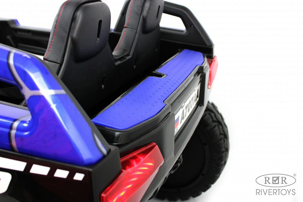 Детский электромобиль RiverToys A707AA LUX 4WD синий Spider