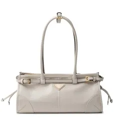Кожаная средняя сумка Prada Bonnie белый