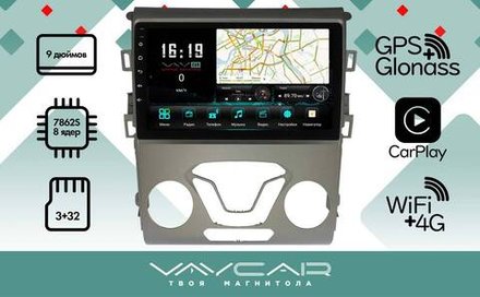 Магнитола для Ford Mondeo 2015-2019 - Vaycar VA17-0377 на Android 13, 8-ядер, 4G SIM-слот