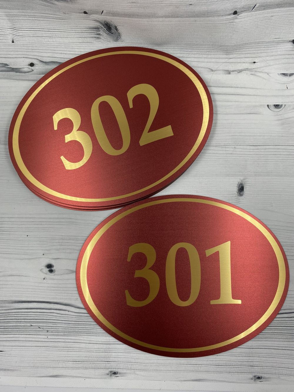 номер на дверь овал