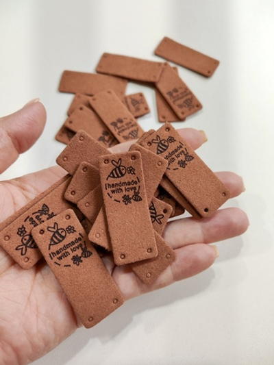 ПЧЕЛА КОРИЧНЕВАЯ - Нашивка 5х2см (Упаковка - 24шт) (1244 Евгения)