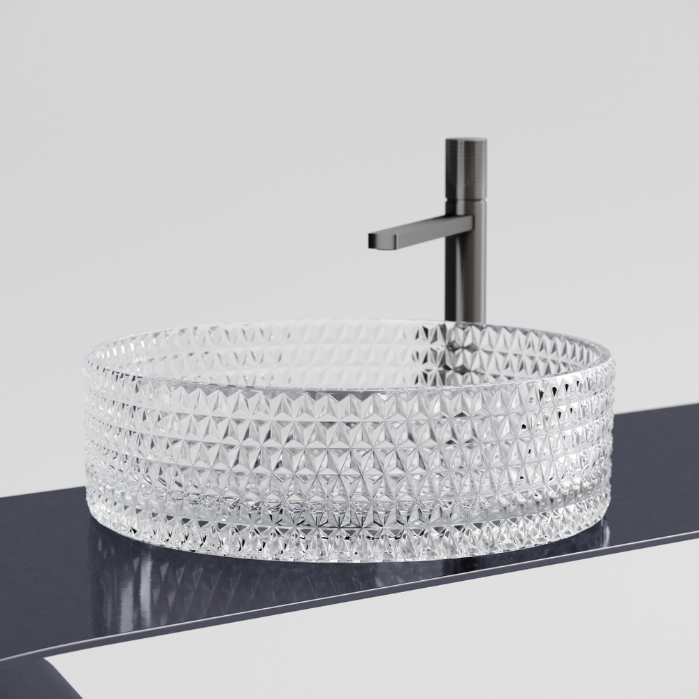 Рукомойник Ceramica Nova Cristal 36 см CN6062 прозрачная