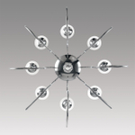 8032/8 CLASSI LN26 084 хром, металл/хрусталь Люстра подвесная Е14 8*40W 220V LAOKA