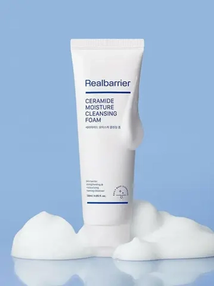 Real Barrier Кремовая очищающая пенка c керамидами Ceramide Moisture Cleansing Foam 120 мл