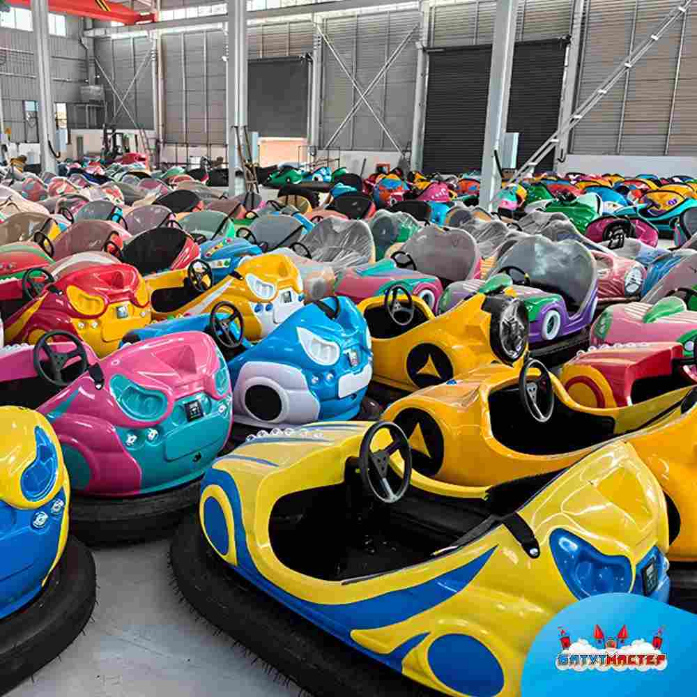 Бамперная машинка «Пламя» на аккумуляторе с LED-подсветкой и музыкой для автодрома