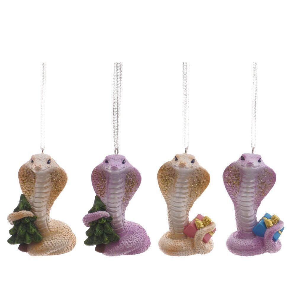 GAEM Фигурка декоративная подвесная "Змея", L4 W4 H7 см, 4в.