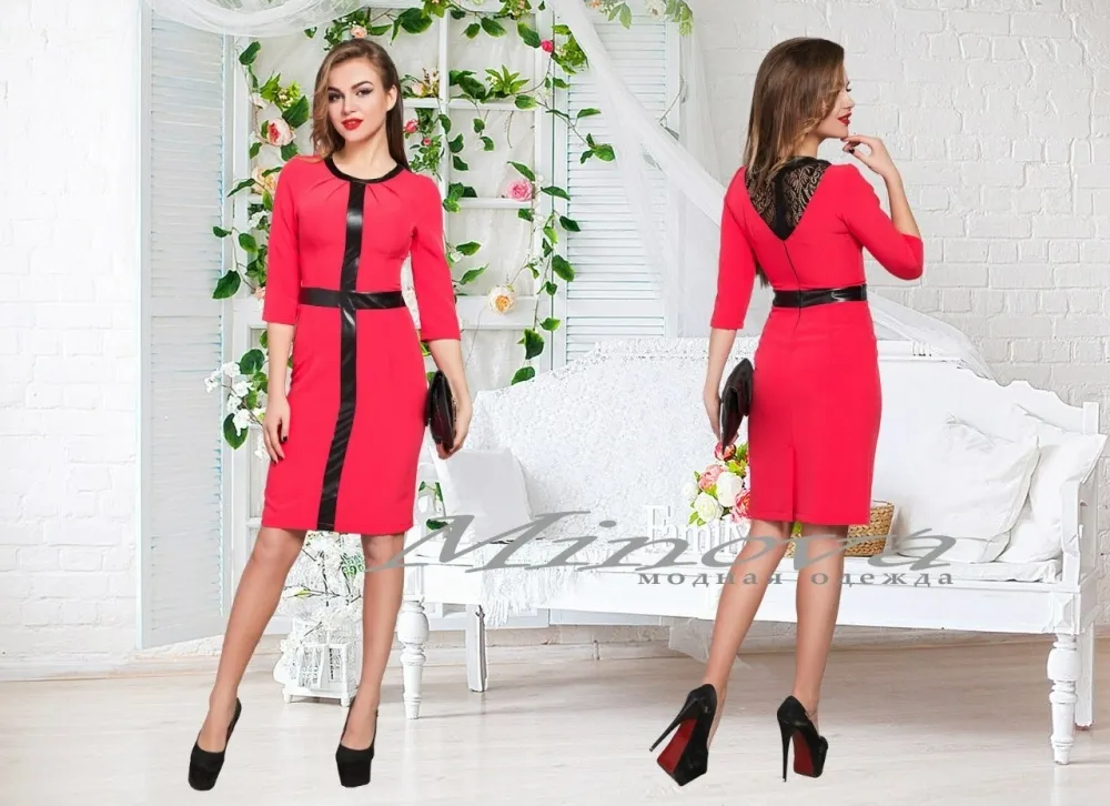 Платье 8534-красный Minova