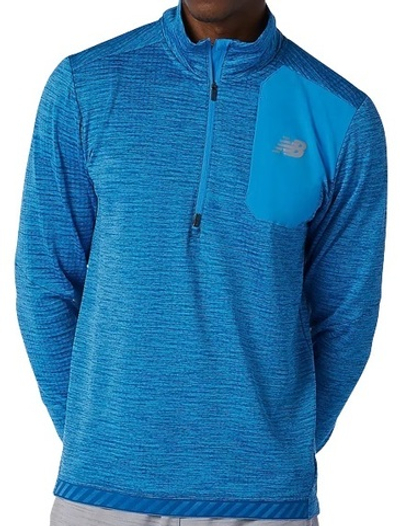 Мужская теннисная кофта New Balance Impact Grid - blue