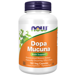 Now Foods Dopa Mucuna 800 mg 90 / 180 veg capsules , Допа Мукуна