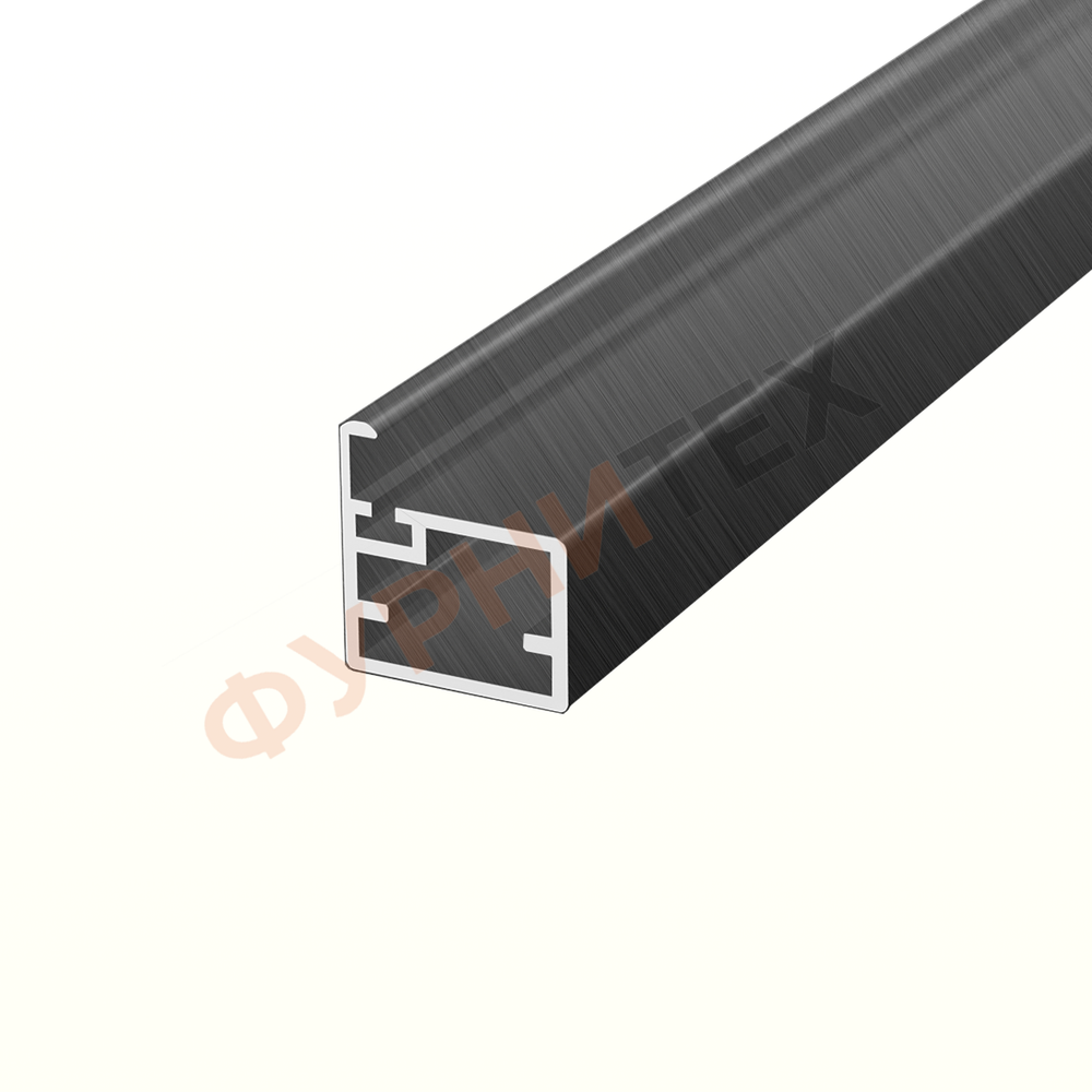 Алюминиевый рамочный профиль для фасадов, Черный браш  купить с доставкой, Казахстан