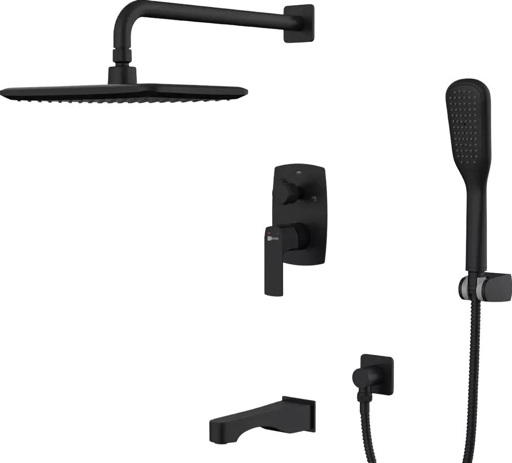 Смеситель Lemark Ursus LM7222BL для ванны и душа, встраиваемый