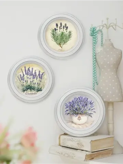 Картины на стену интерьерные на холсте 3 шт. 17.5 см