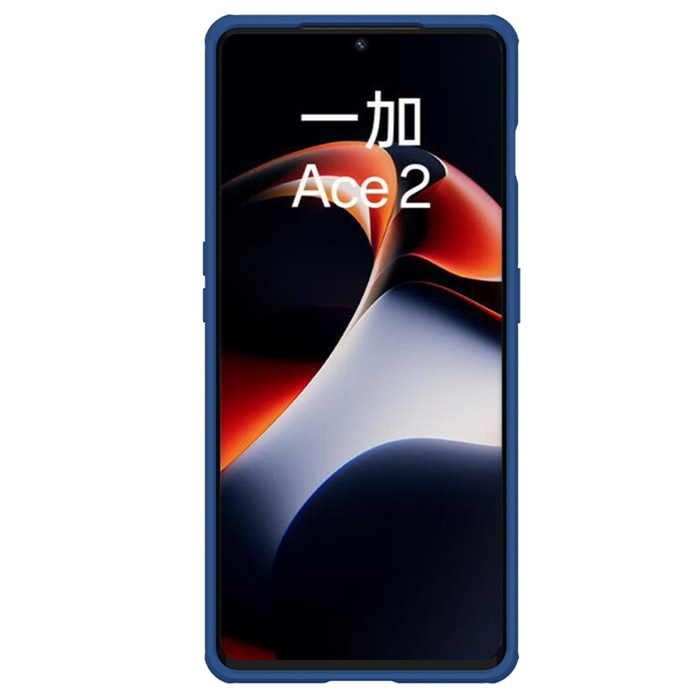 Чехол синего цвета от Nillkin для OnePlus Ace 2 и 11R, серия CamShield Pro, с защитной шторкой для задней камеры