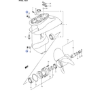 Пробка редуктора Suzuki DF2.5A-DF30A, D8 мм