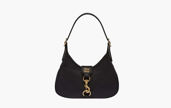 Сумка Miu Miu Madras Matelasse Nappa Leather Hobo Bag "Black"