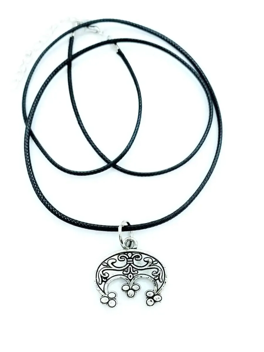 Защитный магический славянский кулон оберег Лунница сталь