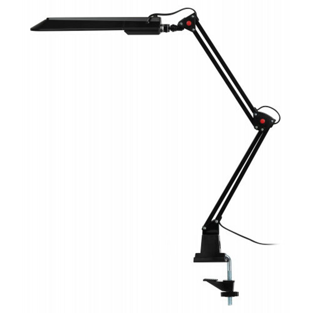 Настольный светильник ЭРА NL-201-G23-11W-BK с лампой PL на струбцине черный