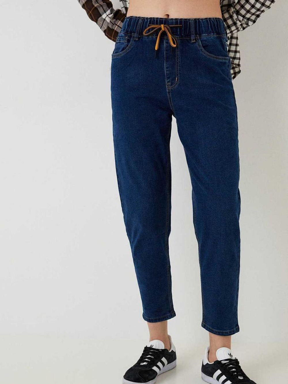 Джинсы на резинке больших размеров