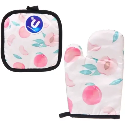 Прихватка в наборе с прихваткой-варежкой «Vitamin», 25,5*15,5 см и 17*17 см, микс