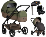 Детская коляска Tutis Viva 6 Plus Essential 4 в 1 с автокреслом Elo Lux EduSky Black и базой 1612050 Pine