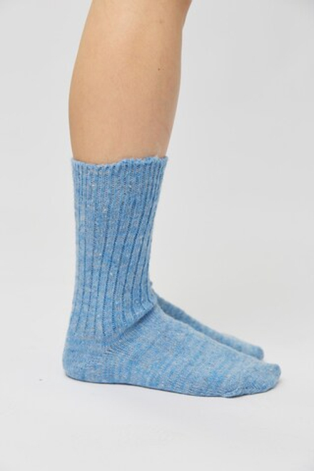 Носки из шерсти голубого цвета