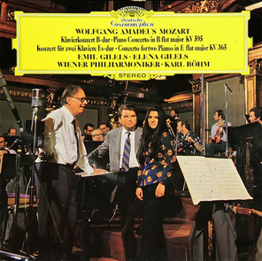 Emil Gilels, Elena Gilels, Vienna Philharmonic, Karl Bohm / Mozart: Piano Concerto In B Flat Major KV 595, Concerto For Two Pianos In E Flat Major KV 365 (LP)