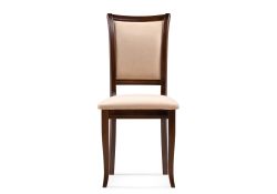 Деревянный стул Корнелл бежевый велюр / орех темный