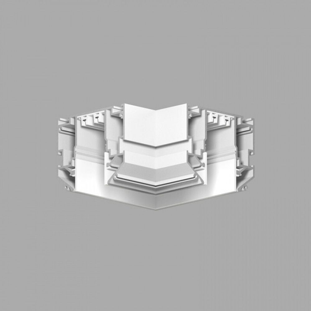 Соединитель угловой L-образный для треков встраиваемых Denkirs SMART ONE TR2026-WH