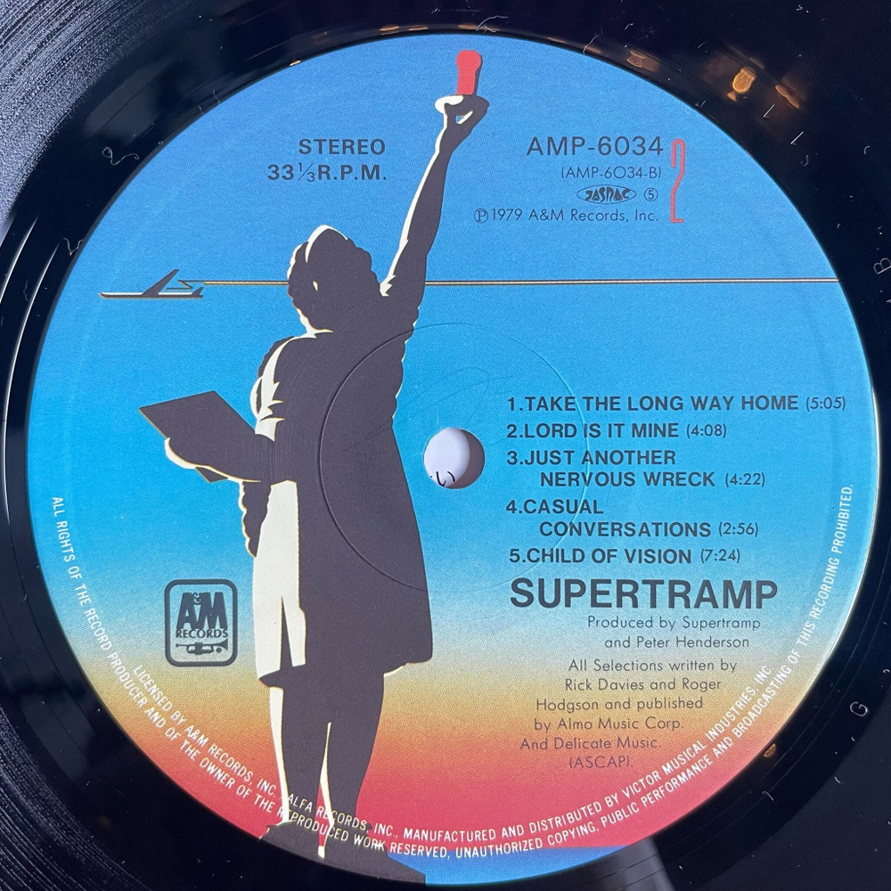 Винтажная виниловая пластинка LP Supertramp Breakfast In America (Japan 1979) (Obi) The Logical Song
