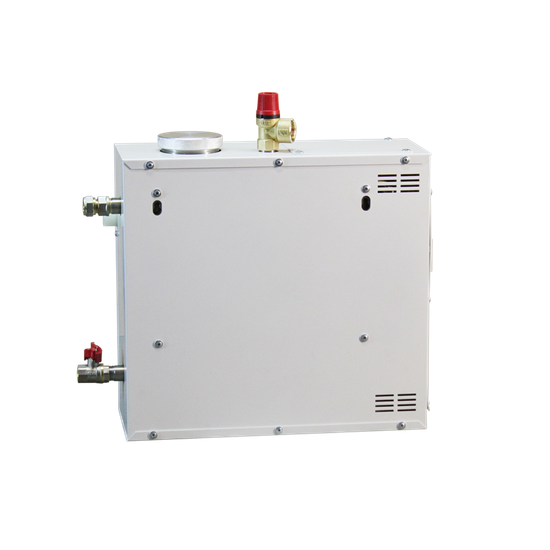 Комплект "КРУГЛЫЙ XXL ПРОТОЧНЫЙ" (кедровая бочка с парогенератором)