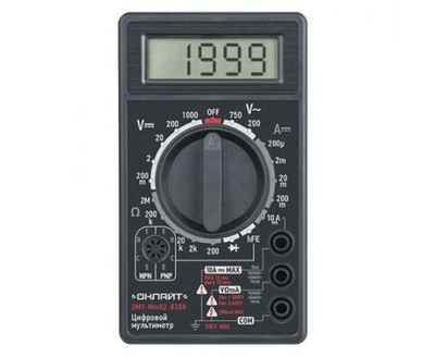 ОНЛАЙТ мультиметр цифров. OMT-Mm02-830B М830B 82971 (арт. 795808)