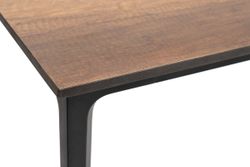 "Малага" обеденный стол из HPL 160х80см, цвет "дуб", каркас черный
